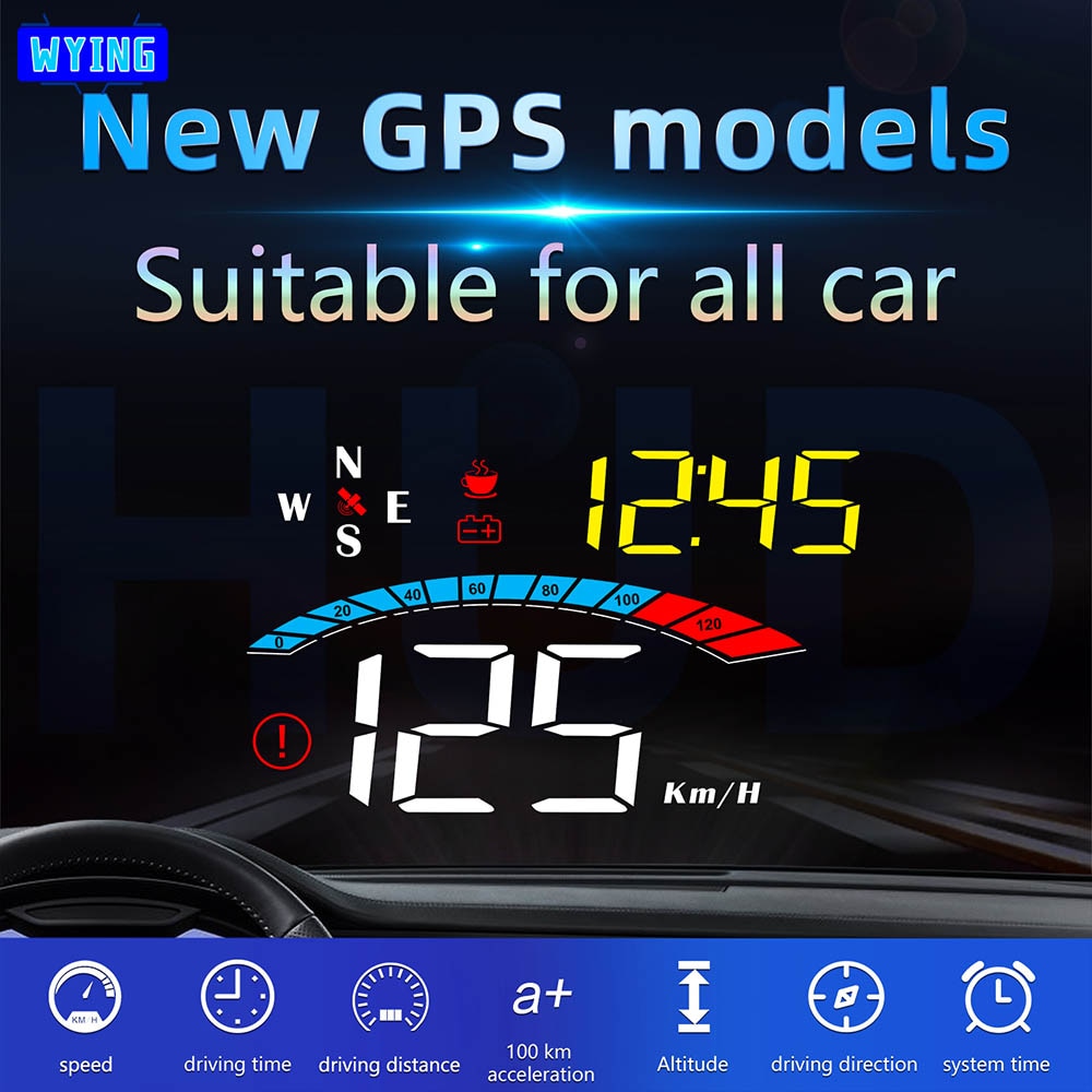 WYING M16 GPS  ڵ HUD ӵ   ÷ ϸ  a +  ð KM/H MPH     Ϳ 